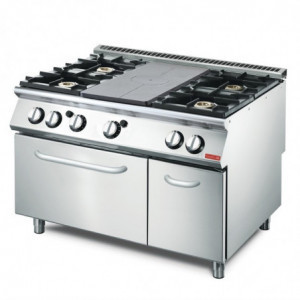 Plaque coup de feu met 4 branders gasoven kast 700 - Gastro M - Fourniresto