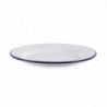 Assiette plate en acier émaillé 245mm - Lot de 6 - Olympia - Fourniresto