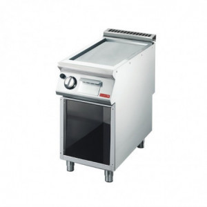 Plancha Gas 700 mm - Gladde plaat roestvrij staal