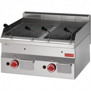 Lavasteingrill Gas-P 600mm - Gastro M