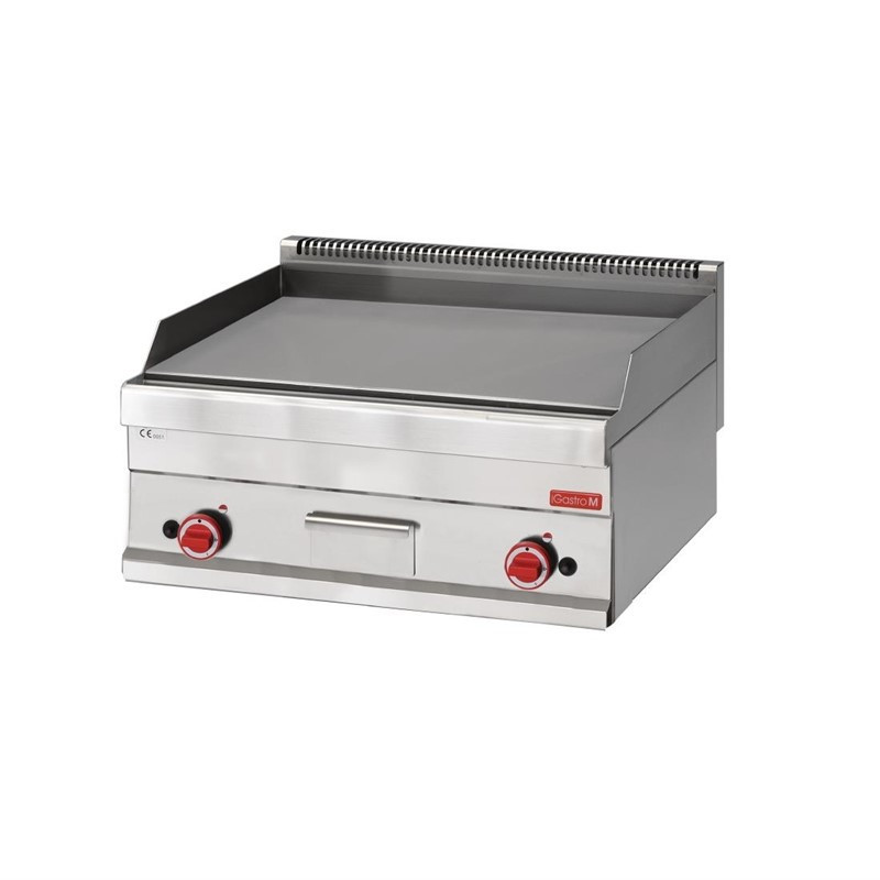 Plancha Gas 650 mit verchromter glatter Platte - Gastro M - Fourniresto