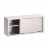 Placard Mural Inox Avec Portes Coulissantes - L 1000 x P 400 mm - Gastro M