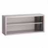 Open Wall-mounted Stainless Steel Cabinet - W 1200 x D 400mm - Gastro M
