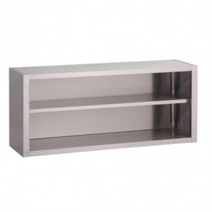 Wandkast Open Roestvrij Staal-L 1800 X D 400mm - Gastro M