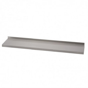 Wandplank roestvrij staal zonder beugels 2000 x 400mm - Gastro M - Fourniresto