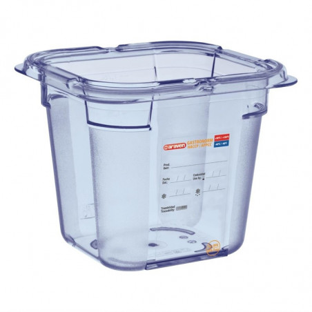 Blue airtight container ABS GN1/6 150mm - Araven - Fourniresto