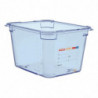 Blauwe luchtdichte container - GN 1/2 200 mm - Araven - Fourniresto