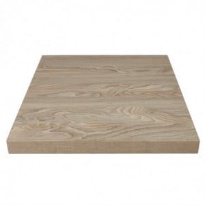 Tischplatte Quadrat Holzoptik Hell - L 600mm - Bolero