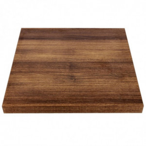 Tischplatte Quadrat Eiche rustikal - L 700mm - Bolero