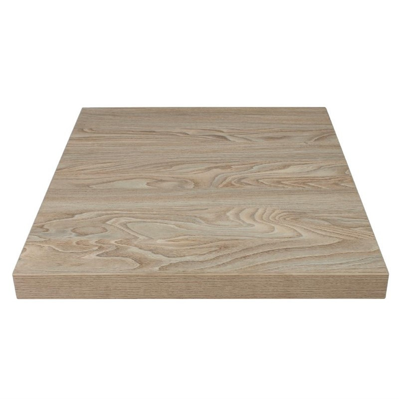 Plateau De Table Carré Effet Bois Clair - 700 mm - Bolero