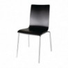 Stuhl mit quadratischer Rückenlehne Schwarz - 4er-Set - Bolero - Fourniresto