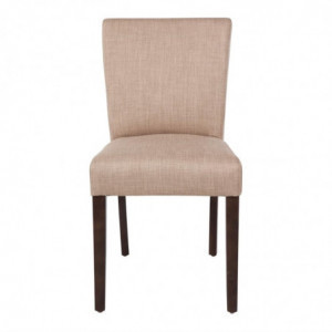 Contemporary chair in natural jute canvas - Set of 2 - Bolero - Fourniresto