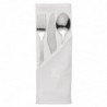 Weiße Baumwollservietten 450 x 450mm - Packung mit 10 - Mitre Luxury - Fourniresto