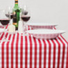 Quadratisches Tischtuch mit roten Karos aus Polyester 890 x 890mm - Mitre Essentials - Fourniresto