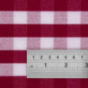 Vierkant tafelkleed met rode ruiten van polyester 1320 x 1320mm - Mitre Essentials - Fourniresto
