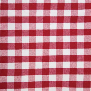 Rode geruite vierkante tafelkleed van polyester 1780 x 1780mm - Mitre Essentials - Fourniresto