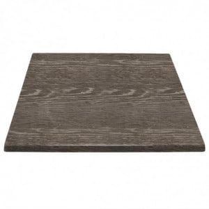 Tischplatte Quadrat Holzoptik - L 700 x T 700mm - Bolero