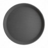 Rutschfester runder Glasfaser-Servierteller schwarz 280mm - Olympia KRISTALLON - Fourniresto