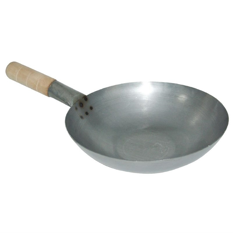 Wok van mild staal - 33 cm - Vogue - Fourniresto