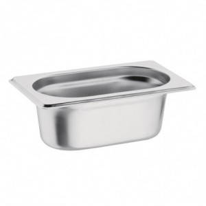 Bac Gastronorme inox GN 1/9 100mm - Vogue - Fourniresto