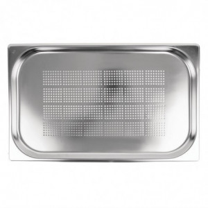 Bac Gastronorm roestvrij staal geperforeerd GN 1/1 150mm - Vogue - Fourniresto