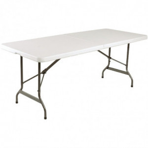 Opklapbare tafel in het midden wit 1829mm - Bolero - Fourniresto