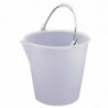 White 12L very strong plastic bucket - Jantex - Fourniresto