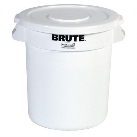 Afvalbak Brute Wit - 37,9L - Rubbermaid