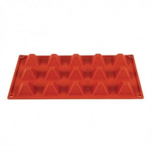 15 Pyramid Silicone Mould - Pavoni