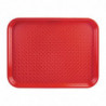 Selbstbedienungs-Tablett Rot 450 x 350 mm - Olympia KRISTALLON - Fourniresto
