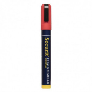 Krijtstift 6mm rood - Securit - Fourniresto