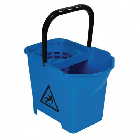 Blauwe Emmer met Wringer 14L - Jantex