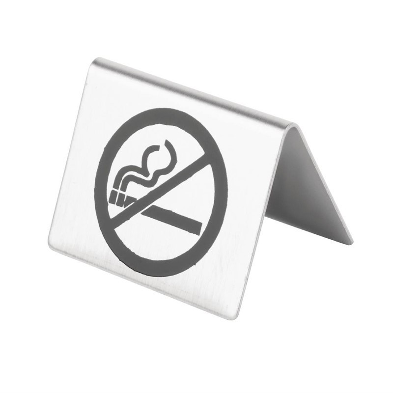 Tafelstandaard van roestvrij staal "niet roken" - Olympia - Fourniresto