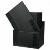 Porte-menu A4 noirs avec boîte de rangement - Lot de 20 - Securit - Fourniresto