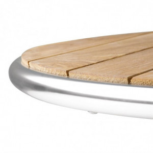 Folding wooden table top Ø 60 cm - Bolero - Fourniresto