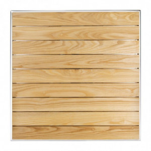 Vierkante tafel van essen 60 x 60 cm - Bolero - Fourniresto