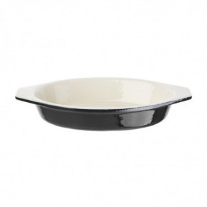 Oval Black Gratin Dish - 650 ml - Vogue