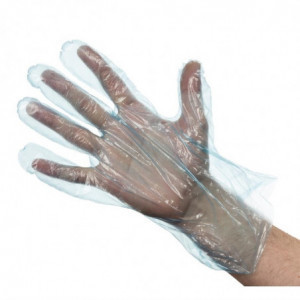 Einweg-Handschuhe Blau - Packung mit 100 - FourniResto