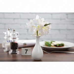 Vase bouteille blanc 125mm - Lot de 12 - Olympia - Fourniresto