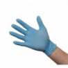 Einweg-Handschuhe aus blauem, ungepudertem Nitril, Größe M - Packung mit 100 Stück - FourniResto