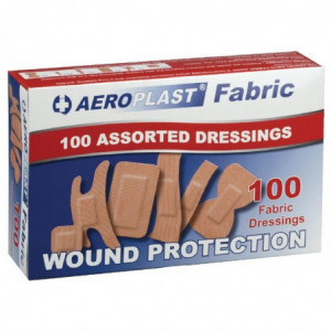 Assorted fabric bandages - Pack of 100 - FourniResto - Fourniresto