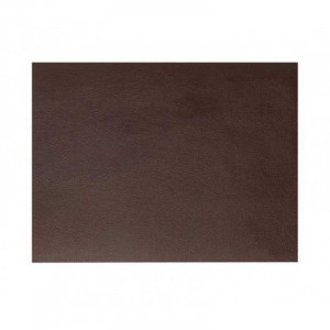 Tischset rechteckig aus genarbtem braunem Leder Rinia - 45x30 cm - Lacor