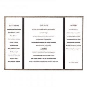 Goya Menu Cover In Faux Leather - A4 - Lacor