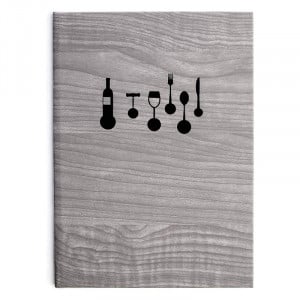 Speisekartenhalter Cassat aus Leder - A5 - Lacor