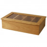 Tea Box in Hevea Wood 335 x 200 mm - Olympia - Fourniresto