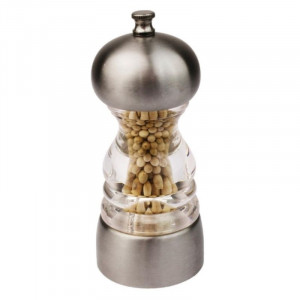 Salt and pepper mill in stainless steel 135x55mm - Olympia - Fourniresto