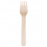 Biodegradable Wooden Fork 155 mm - Pack of 100 - Fiesta Green - Fourniresto