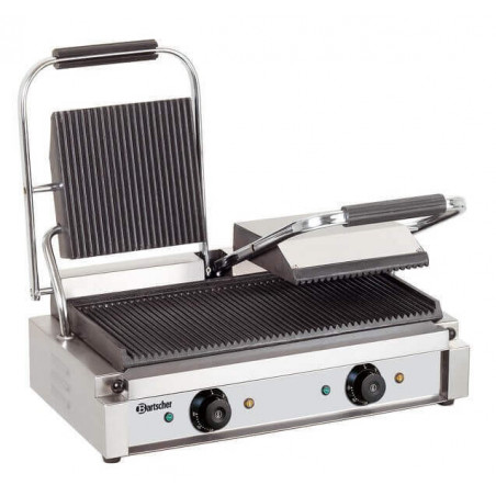 Tosti-ijzer Dubbel - Geribbelde platen