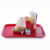 Rectangular Fast-Food Tray Red - 415 x 305 mm