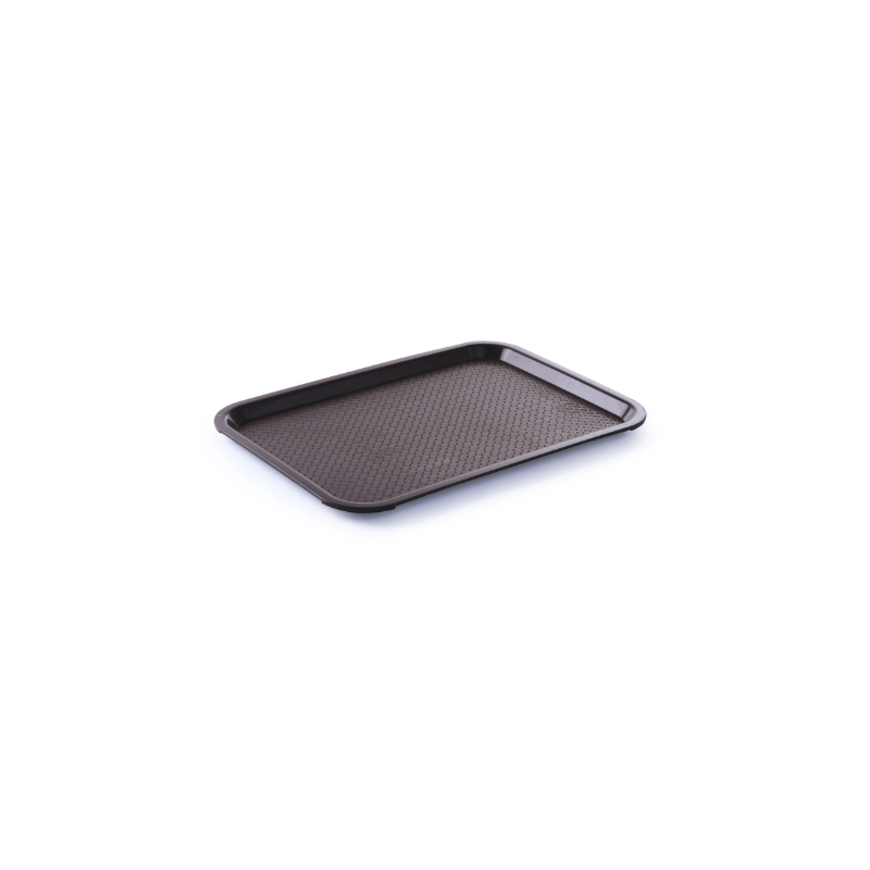 Plateau Rectangulaire Fast Food - Moyen 415 x 305 mm - Marron